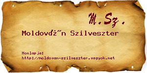 Moldován Szilveszter névjegykártya