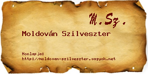 Moldován Szilveszter névjegykártya